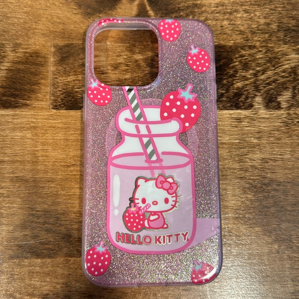 Hello Kitty Strawberry Milk iPhone 15 Pro Max Case